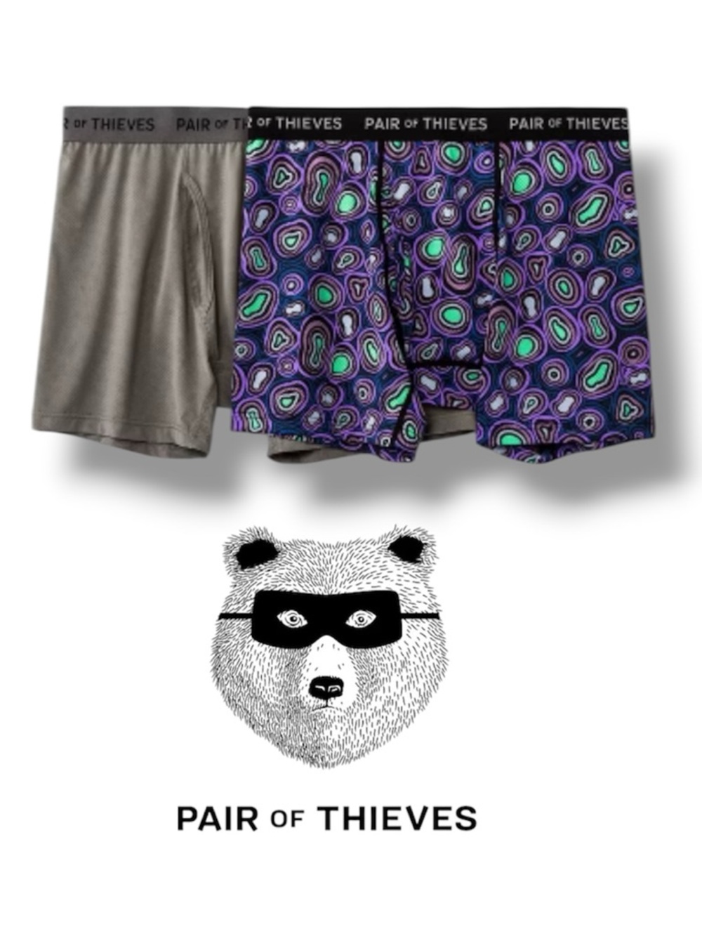 Pair of Thieves Boxer Briefs Super Fit 2 Pack Men's Size Small